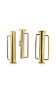 Magnetische schuif sluiting slide bar 26,5mm Goud